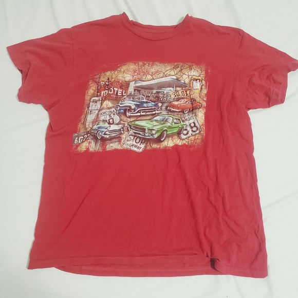 Lifestyle classics Red Short Sleeve T shirt - Picture 5 of 7